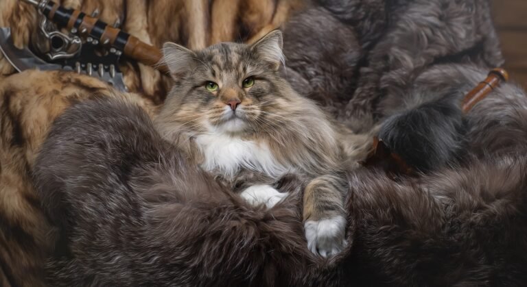 Gato Bosque de Noruega-Norwegian Forest Cat