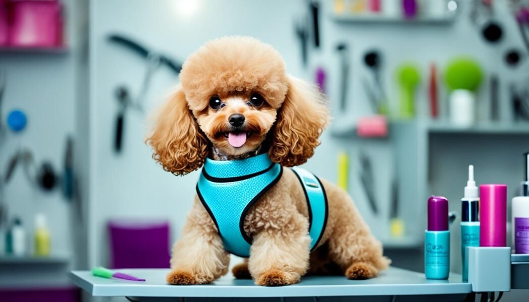 Toy Poodle grooming